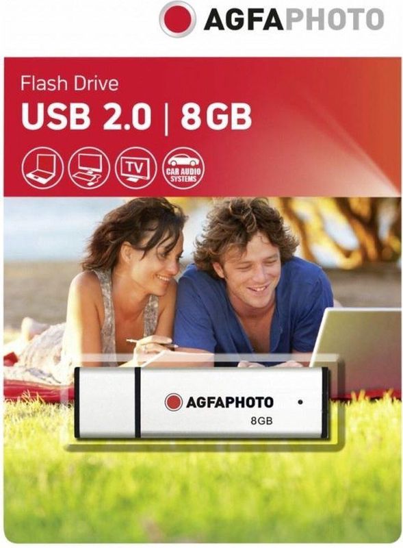 AgfaPhoto - 2.0 USB Stick - Zilver - 8GB