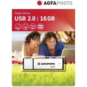 AgfaPhoto - 2.0 USB Stick - Zilver - 16GB - Hoge Prestaties - Flexibele Inzet