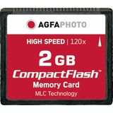 AgfaPhoto Compact Flash - 2GB - High Speed 120x - Zwart