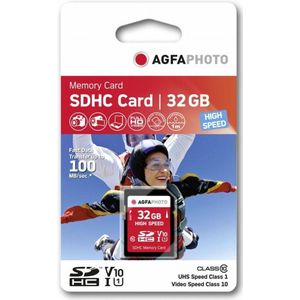 Agfa Photo SDHC kaart  32GB High Speed Class 10 UHS I U1 V10