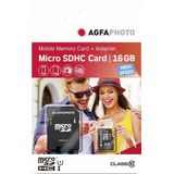 AGFAPHOTO - MicroSDHC UHS-I - Geheugenkaart - 16GB - High Speed - Class 10 U1