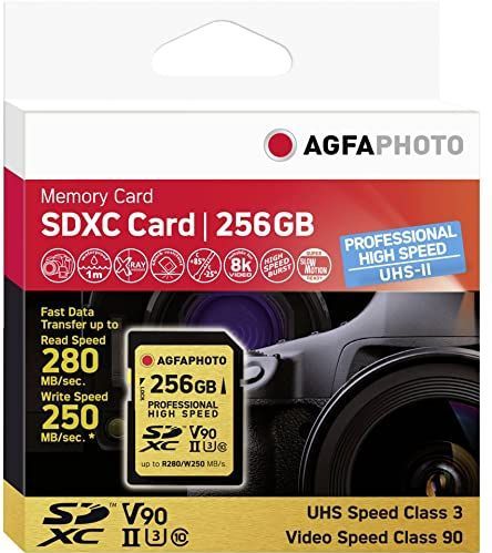 AGFAPHOTO - Sdxc Uhs Ii - Geheugenkaart - 256 GB - Goud