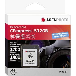 AGFAPHOTO CFexpress (CFexpress type B, 512 GB), Geheugenkaart