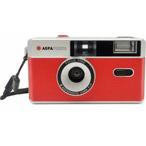 Agfa - 603001 - Analoge Camera - Rood - Herbruikbaar - Ingebouwde Flitser