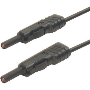 SKS Hirschmann MLB 200/1 V sw Meetsnoer Banaanstekker 4 mm Banaanstekker 4 mm 2.00 m Zwart 1 stuk(s)