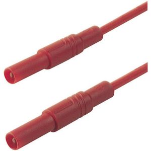 SKS Hirschmann MLS GG 100/1 rt Veiligheidsmeetsnoer Banaanstekker 4 mm Banaanstekker 4 mm 1.00 m Rood 1 stuk(s)