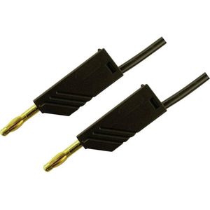 SKS Hirschmann MLN 150/2,5 SW Meetsnoer Banaanstekker 4 mm Banaanstekker 4 mm 1.50 m Zwart 1 stuk(s)