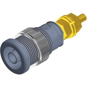 SKS Hirschmann SEB 2600 G M4 - Veiligheids-labconnector - Grijs - Inbouw Verticaal - Stift-Ø: 4 mm