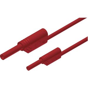 SKS Hirschmann MAL S WS 2-4 100/1 Veiligheidsmeetsnoer Banaanstekker 4 mm Banaanstekker 2 mm 1.00 m Rood 1 stuk(s)
