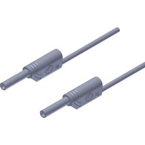 SKS Hirschmann MVL S 100/1 Au Veiligheidsmeetsnoer Banaanstekker 2 mm Banaanstekker 2 mm 1.00 m Grijs 1 stuk(s)