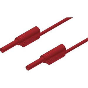 SKS Hirschmann MVL S 200/1 Au Veiligheidsmeetsnoer Banaanstekker 2 mm Banaanstekker 2 mm 2.00 m Rood 1 stuk(s)
