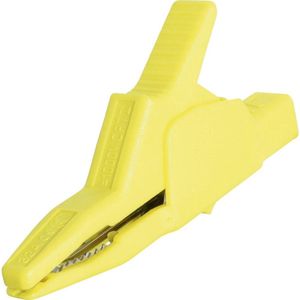 SKS Hirschmann AK 2 B 2540 I Sicherheits-Krokodilstecker 4 mm CAT II 1000 V Gelb