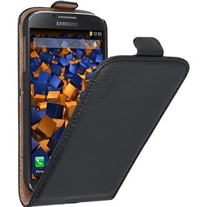 mumbi Leren klaphoesje voor Samsung Galaxy S4, zwart