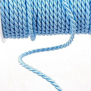 Acetaat koord babyblauw - 6 mm breedte op 25 m rol - 211006 12-R 006