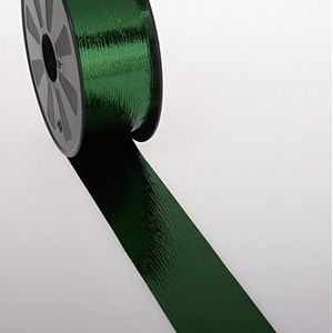 Deko AS GmbH Metallic band donkergroen, 50 mm x 68 m