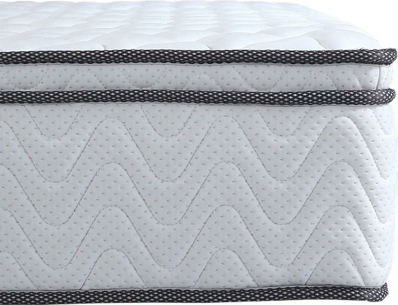 VIKTORIA Taschen Federkernmatratze 90x200 cm - Integrierter Topper; 25cm Höhe; H4, H3, H2 Misch-Härtegrad; 7 Zonen Matratze - Taschenfederkernmatratze mit hoher Punktelastizität