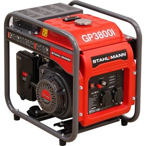 Stahlmann Inverter Stroomgenerator 3800 / 2500 Watt - Benzine Noodstroomaggregaat - Stil en Krachtig - Stroomgenerator of Generator optimaal voor Thuisvoorziening