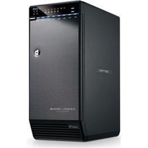 Fantec - Externe Behuizing - Zwart - Aluminium - Voor 8x 3,5 Inch SATA Harde Schijven