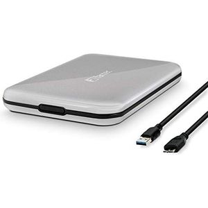 FANTEC - Externe Harde Schijf - Zilver - Aluminium Behuizing - USB 3.0