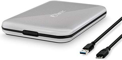FANTEC - Externe Harde Schijf - Zilver - Aluminium Behuizing - USB 3.0