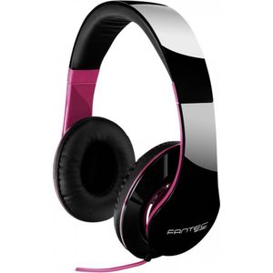 FANTEC SHP-250AJ - Stereo On Ear Hoofdtelefoon - Zwart/Roze - 3,5 mm Jack