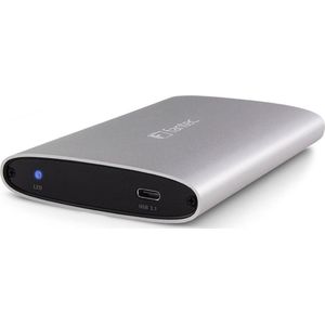 Fantec - ALU-25U31 - HDD Behuizing - Zilver - Aluminium - USB-C