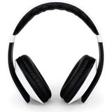 FANTEC 1813 SHP-3 On Ear Stereo HiFi hoofdtelefoon (met handsfree-functie, geïntegreerde microfoon, afstandsbediening met 1 knop, afneembare textielkabel, 3,5 mm jackplug) wit/zwart
