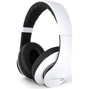 Fantec SHP-3 stereo hoofdtelefoon, wit/zwart