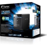 FANTEC QB-35U31 - Externe Harde Schijfbehuizing - Zwart - Metaal - 4-Weg USB-C 3.1