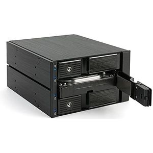 Fantec - BP-SA2131 - Interne RAID Behuizing - Zwart - 3,5" naar 4 x 2,5" - SATA 6Gb/s / SAS 6Gb/s