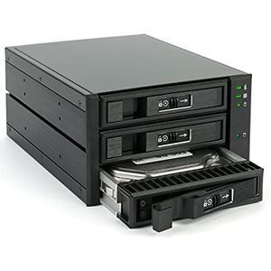 FANTEC BP-T2131 SAS & SATA beschermhoes voor HDD/SSD, 3 × 3,5 inch (2,5 inch)