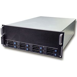 Fantec - SRC-4080X08 - Opslagbehuizing - Zwart - 19" - 8x SAS & SATA