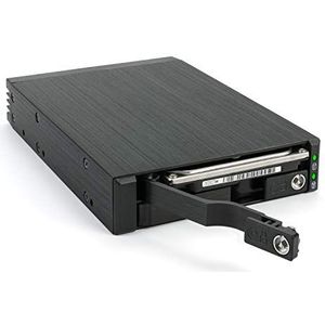 Fantec MR-25DUAL, HDD / SSD-Gehäuse, SAS, SAS-2, SATA, Serial ATA II, Serial ATA III, Hot-Swap, Schwarz