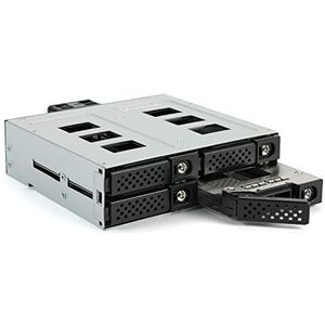 Fantec MR-SA1242-12G SAS 12G & SATA 6G 1x5,25"" voor 4x2,5"" SSD/HDD zwart, Server accessoires