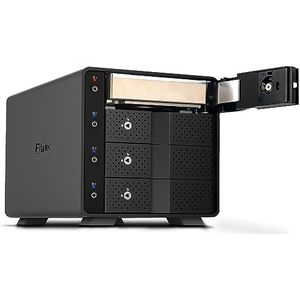 Fantec - MB-X4U31 - Harddisk Behuizing - Zwart - Aluminium - 4x 3.5"