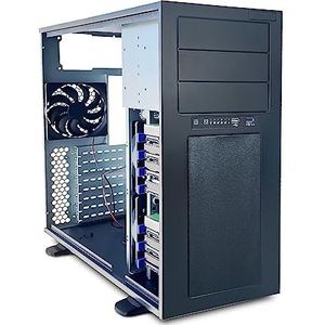 Server Torenbehuizing - Geschikt voor 12" x 13" Moederbord - Zwart - Staal