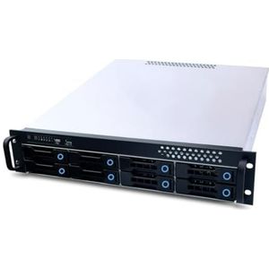 FANTEC SRC-2080X07-12G/6G-BCE 19 inch (48,3 cm) 2U-geheugenbehuizing, 12G/6G backplane SFF-8643 voor 8 x SATA/SAS HDD/SSD 3,5 inch (8,9 cm) extern, 2 x 2,5 inch intern, installatie diepte 550 mm,