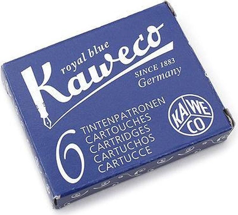 Kaweco Vulpen Inktpatroon - Per 6 stuks - Blauw