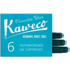Kaweco - Inktpatroons - Paradise Blue - 6 Stuks