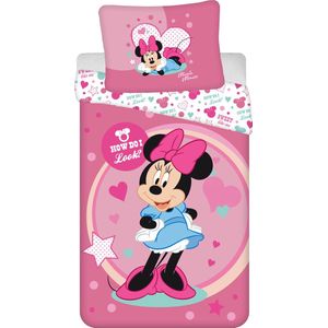 Disney Minnie Mouse Dekbedovertrek Looks - Eenpersoons - 140 x 200 cm - Polyester