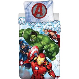 Marvel Avengers - Dekbedovertrek - Heroes - Eenpersoons - 140 x 200 + 70 x 90 cm - Katoen