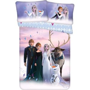Disney Frozen BABY dekbedovertrek, Familie - 100 x 135 / 40 x 60 cm - Katoen