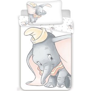 Disney Dumbo BABY Dekbedovertrek - 135 x 100 + 40 x 60 cm - Katoen