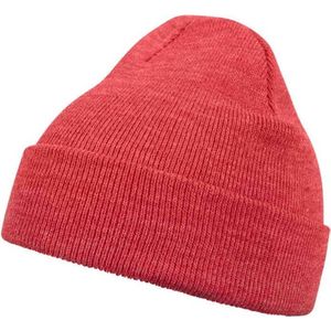 MSTRDS - Beanie Basic Flap h.red one size Beanie Muts - Rood