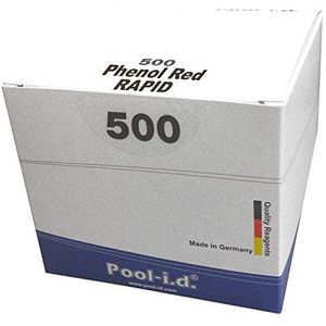 500 Rapid testtabletten, pH-waarde, fenolrood
