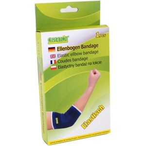 B-Home bandage/brace voor ellenboog - volwassenen - universele maat - blauw