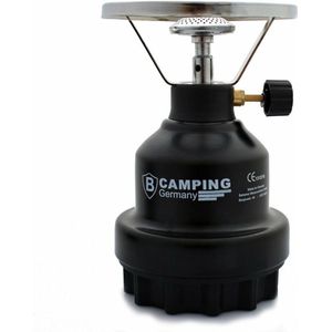 Camping - kookpit/kookstel - met gasbrander - zwart - 670 gram