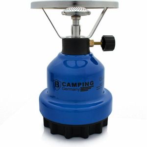 Camping - kookpit/kookstel - met gasbrander - blauw - 670 gram