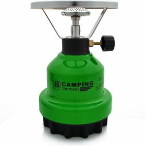 Camping - kookpit/kookstel - met gasbrander - groen - 670 gram
