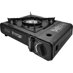 Camping Kookstel Compact Opklapbaar Piëzo Gasbrander Rood Incl 4 Gas Navullingen 227gr 392ml